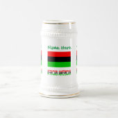 Afroamerikaner / Diaspora Flag Green Bierglas (Mittel)