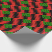 Afroamerikaner-Flagge - rotes Schwarzes und grün Geschenkpapier (Ecke)