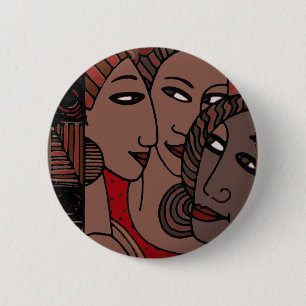 Afroamerikaner-Frauen Button