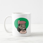 Afroamerikaner-Frauen-Golfspieler Kaffeetasse (Links)