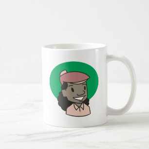 Afroamerikaner-Frauen-Golfspieler Kaffeetasse