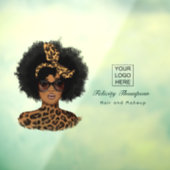 Afroamerikaner Friseur Fensteraufkleber (Blatt 3)