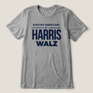 Afroamerikaner für Harris Walz Tri-Blend Shirt