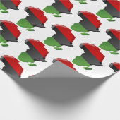 Afroamerikaner, glücklich Kwanzaa Geschenkpapier (Ecke)