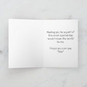 Afroamerikaner ist mein Brautjungfern-Brautzusatz Einladung (Innenseite)