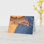 Afroamerikaner-jugendlich Geburtstags-Karte Karte (Gelbe Blume)