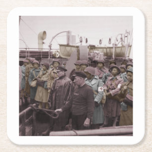 Afroamerikaner-Krankenschwestern auf Rechteckiger Pappuntersetzer