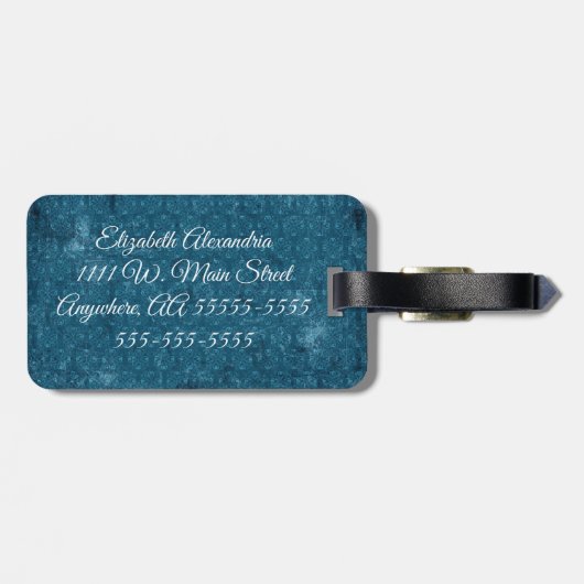 Afroamerikaner-Mode-Mädchen-Gepäckanhänger Gepäckanhänger (Rückseite horizontal)