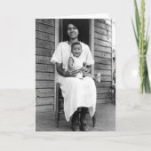 Afroamerikaner-Mutter-und Kinderkarte Karte (Vorderseite)