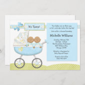 Afroamerikaner paart Babyparty-Einladung Einladung (Vorne/Hinten)