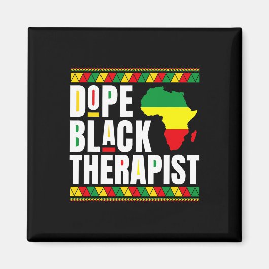 Afroamerikaner - Physikalischer Therapiemedikament Magnet (Vorne)