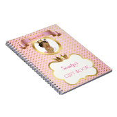 Afroamerikaner-Prinzessin Pink Gold Gift Guest Notizblock (Rechte Seite)
