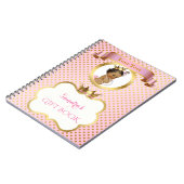 Afroamerikaner-Prinzessin Pink Gold Gift Guest Notizblock (Linke Seite)