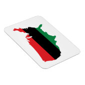 Afroamerikaner _ Rot, Schwarz und Grün Magnet (Rechte Seite)