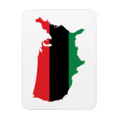 Afroamerikaner _ Rot, Schwarz und Grün Magnet (Vertikal)