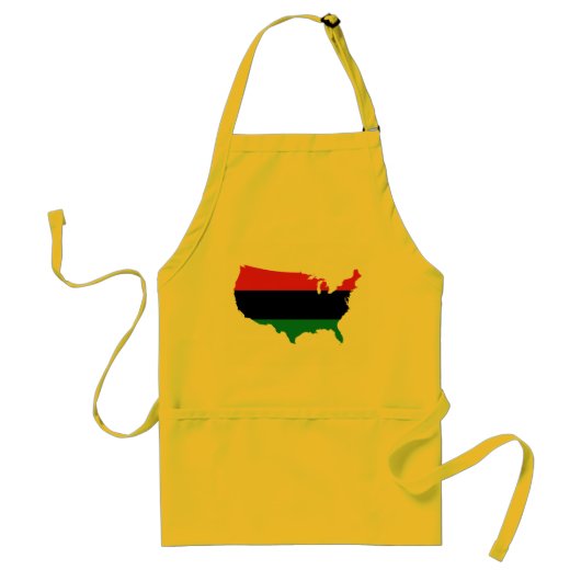 Afroamerikaner _ Rot, Schwarz und Grün Schürze (Vorne)