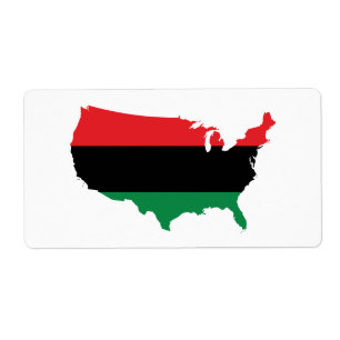 Afroamerikaner _rote, schwarze u. grüne Farben