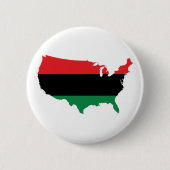 Afroamerikaner _rote, schwarze u. grüne Farben Button (Vorderseite)