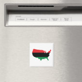 Afroamerikaner _rote, schwarze u. grüne Farben Magnet (In Situ (Geschirrspüler))