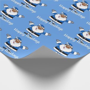 Afroamerikaner-Sankt-Weihnachten Chanukka Kwanzaa Geschenkpapier