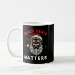 Afroamerikaner Santa Black Matters Weihnachts Paj Kaffeetasse<br><div class="desc">Afrikanischer Amerikaner Santa Black Materie Weihnachts Pajama Familie</div>