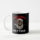 Afroamerikaner Santa Black Matters Weihnachts Paj Kaffeetasse (Links)