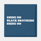 Afroamerikaner (schwarz) Motivierend Magnet (Vorne)