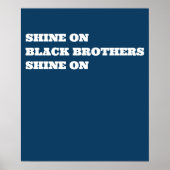 Afroamerikaner (schwarz) Motivierend Poster (Vorne)