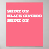 Afroamerikaner (schwarz) Motivierend Poster (Vorne)