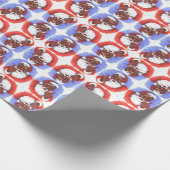 Afroamerikaner-schwarzer Brown-Hispano-Amerikaner Geschenkpapier (Ecke)