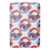 Afroamerikaner-schwarzes Badematte (Vorderseite Vertikal)