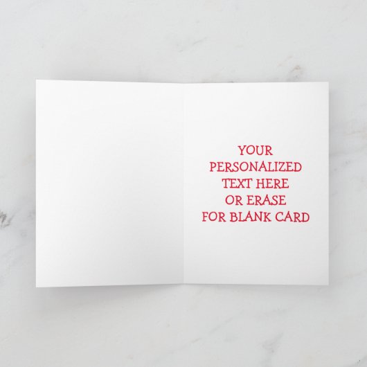 Afroamerikaner-schwarzes Feiertagskarte (Innenseite)