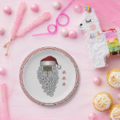 Afroamerikaner traditioneller Weihnachtsmann Pappteller (Party)