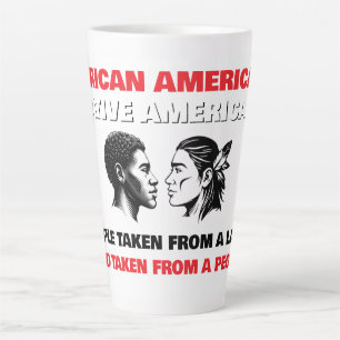 Afroamerikaner und indianische Ureinwohner Milchtasse