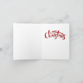 Afroamerikaner-Weihnachtskarte Feiertagskarte (Innenseite)