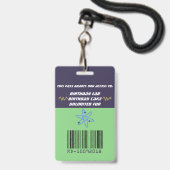 Afroamerikaner-wütender Ausweis (Rückseite mit Schlüsselband)