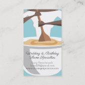 Afroamerikanerfrauen-Bäckerei-Visitenkarte Visitenkarte (Rückseite)