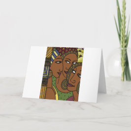 Afroamerikanerfrauen-Schwesterfreunde Karte