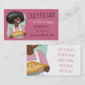 Afroamerikanerfrauentorten-Bäckereibacken Visitenkarte (Vorne/Hinten)