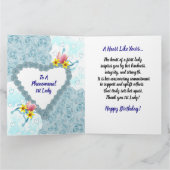 Afroamerikanerin 1. Lady Geburtstag Karte (Innenseite)