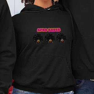 Afroamerikanerin - Afro Babes, Schwarz Hoodie
