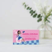 Afroamerikanerin Koch Klasse Personal Koch Visitenkarte (Stehend Vorderseite)