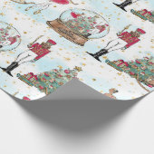 Afroamerikanerin Nutcracker Ballet Tänzerin Christ Geschenkpapier (Ecke)