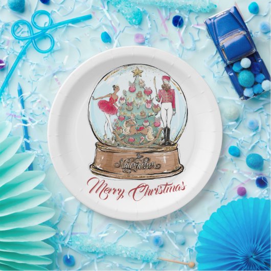 Afroamerikanerin Nutcracker Ballet Tänzerin Christ Pappteller (Party)