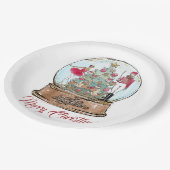 Afroamerikanerin Nutcracker Ballet Tänzerin Christ Pappteller (Schrägansicht)