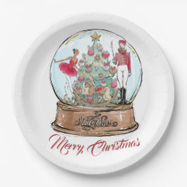 Afroamerikanerin Nutcracker Ballet Tänzerin Christ Pappteller