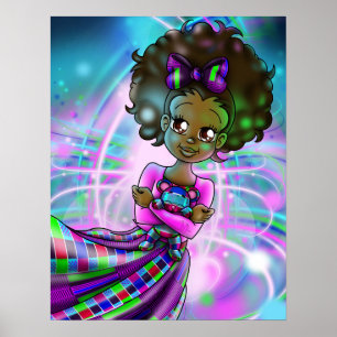 Afroamerikanerin Poster