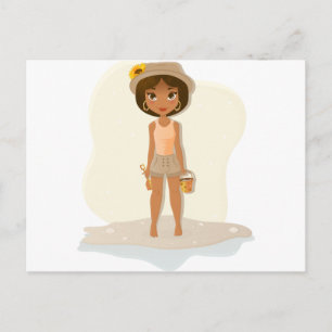 Afroamerikanerin Postkarte