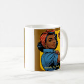 Afroamerikanerin Rosie the Riveter - Nichtsdestotr Kaffeetasse (VorderseiteRechts)