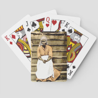 Afroamerikanerin Spielkarten